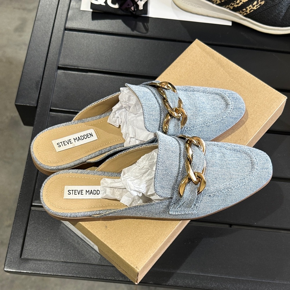 Steve Madden Denim Mules